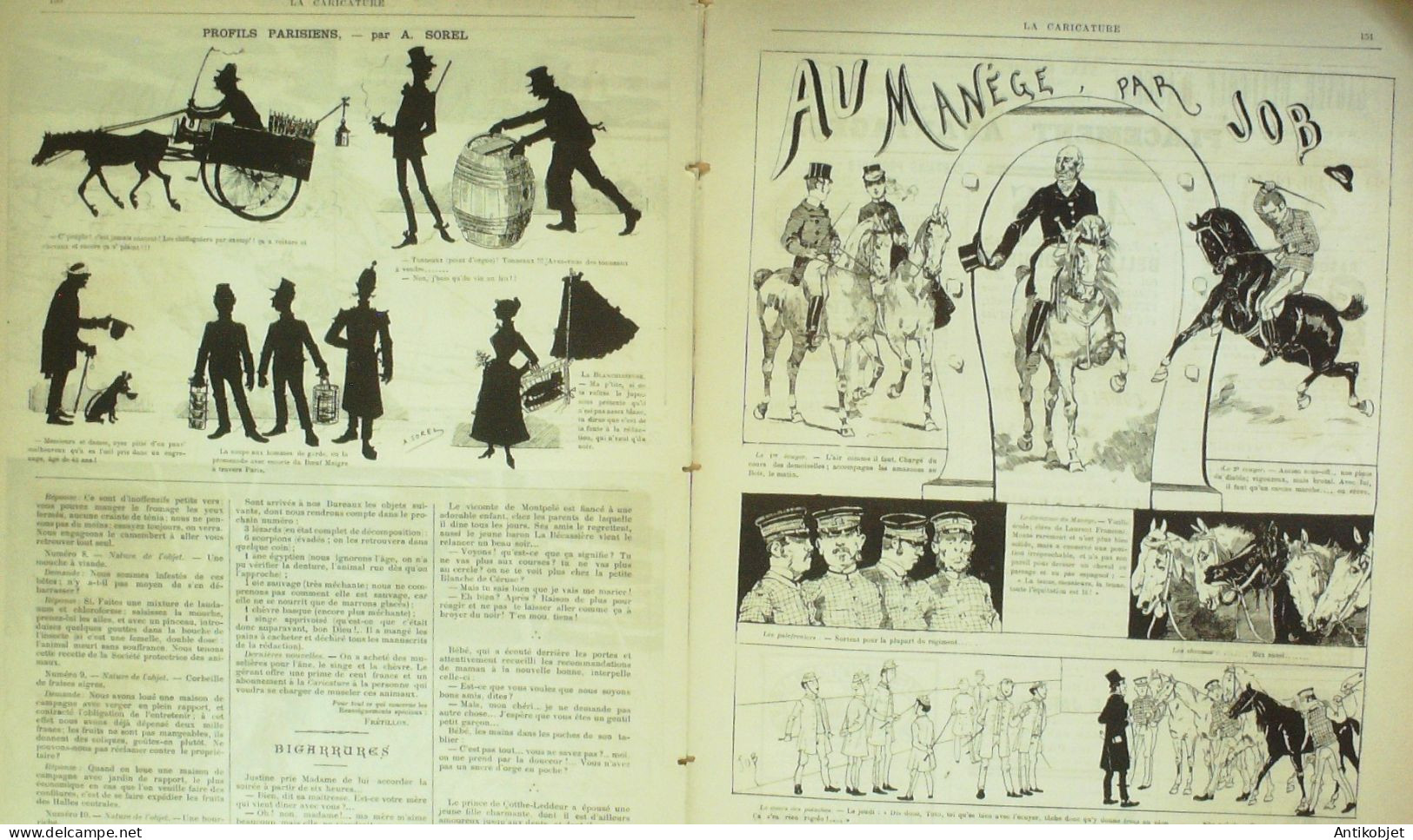 La Caricature 1884 N°227 Colonel Ramollot En Révision Chasse Aux Loups Jacot Caran D'Ache - Zeitschriften - Vor 1900