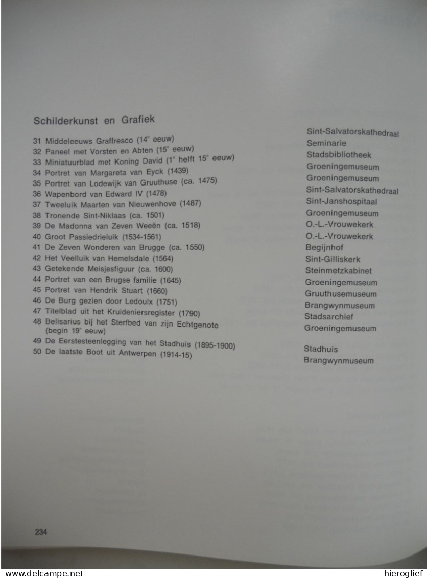 Brugges kunstbezit 2 delen = 100 kunsthistorische opstellen door Dr. Valentin Vermeersch Brugge achitectuur kunst musea