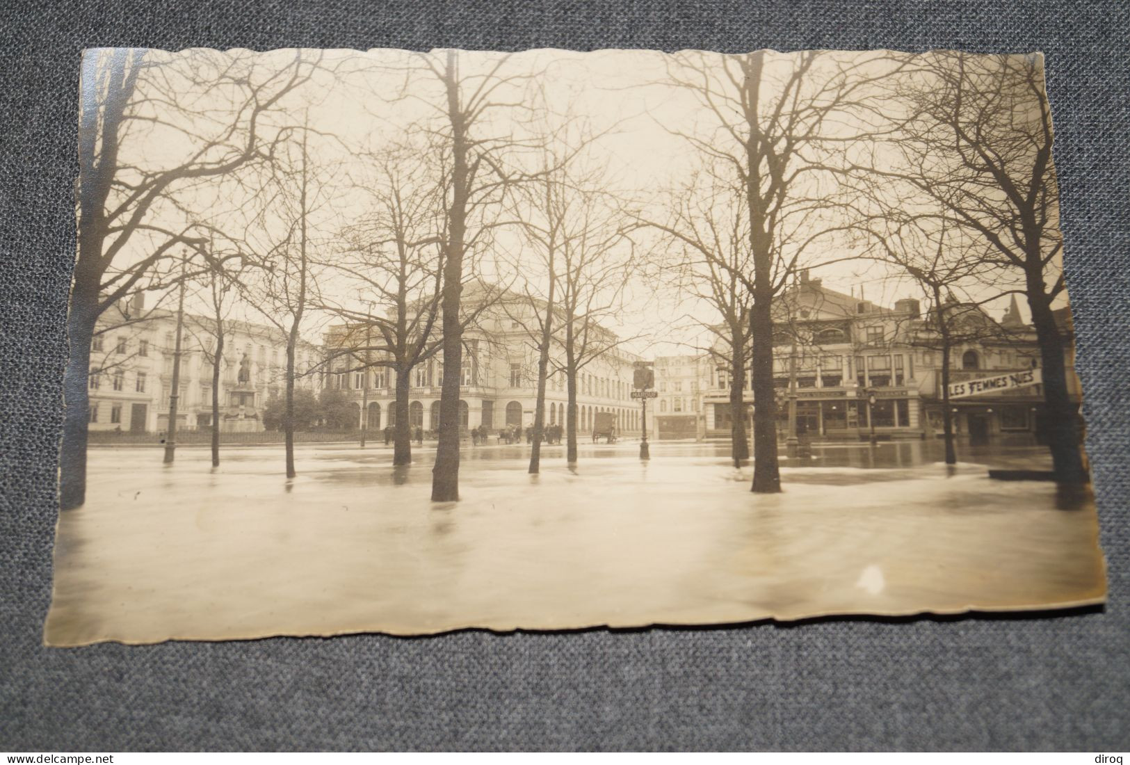 Ancienne Photo Des Innondations De Liège 1926,photo Originale Pour Collection,format Carte-postale - Plaatsen