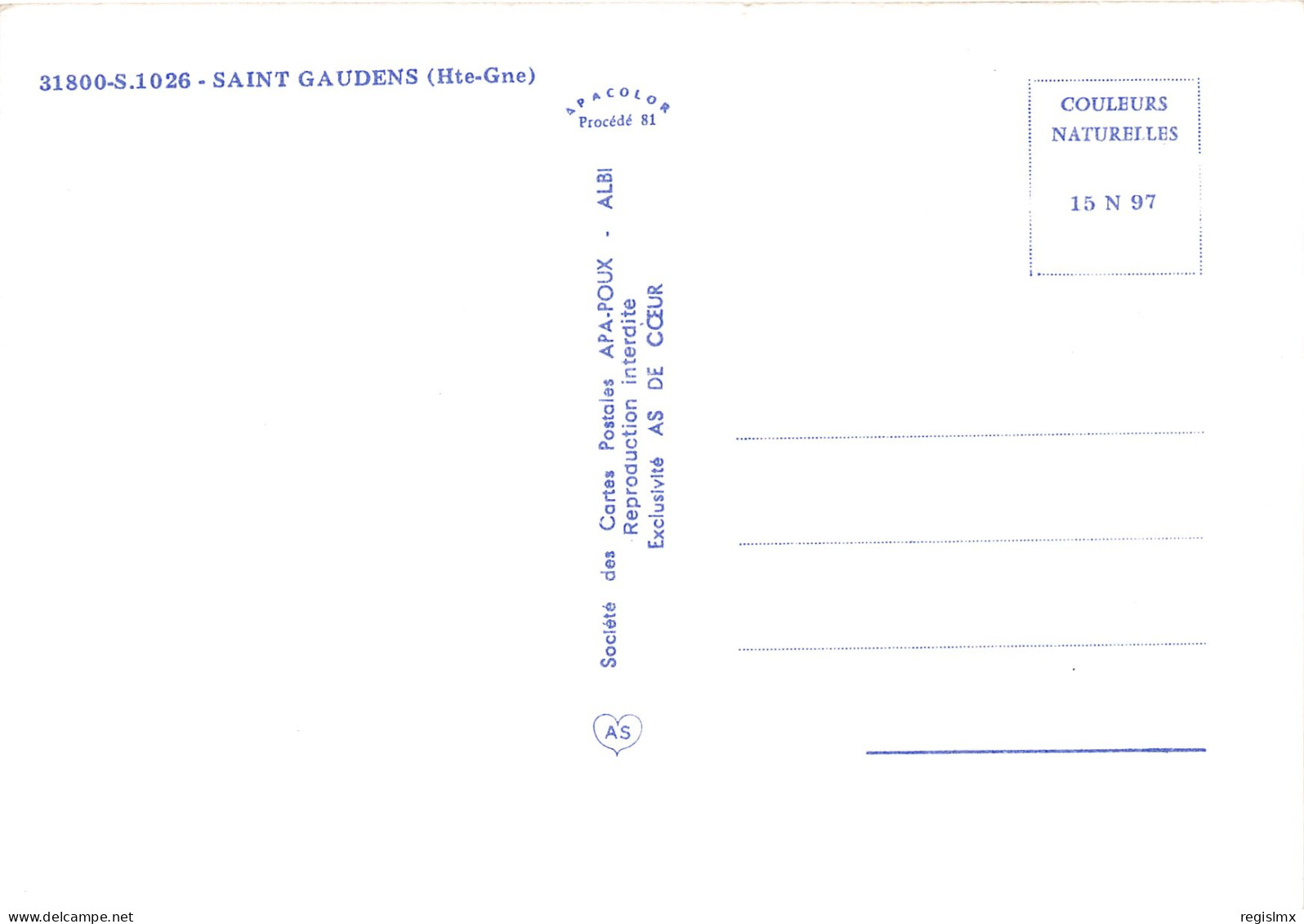 31-SAINT GAUDENS-N°1013-D/0187 - Saint Gaudens