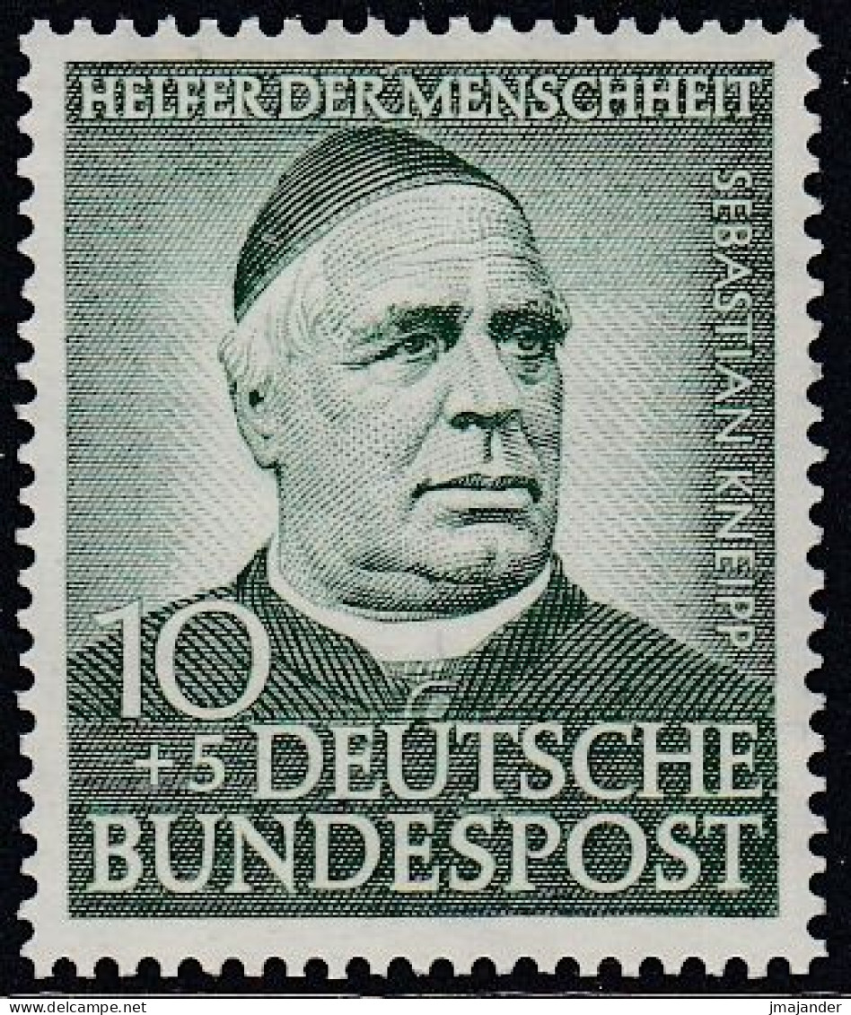 Germany (BRD) 1953 - Charity Stamp For Helpers Of Humanity: Sebastian Kneipp - Mi 174 ** MNH [1851] - Unused Stamps