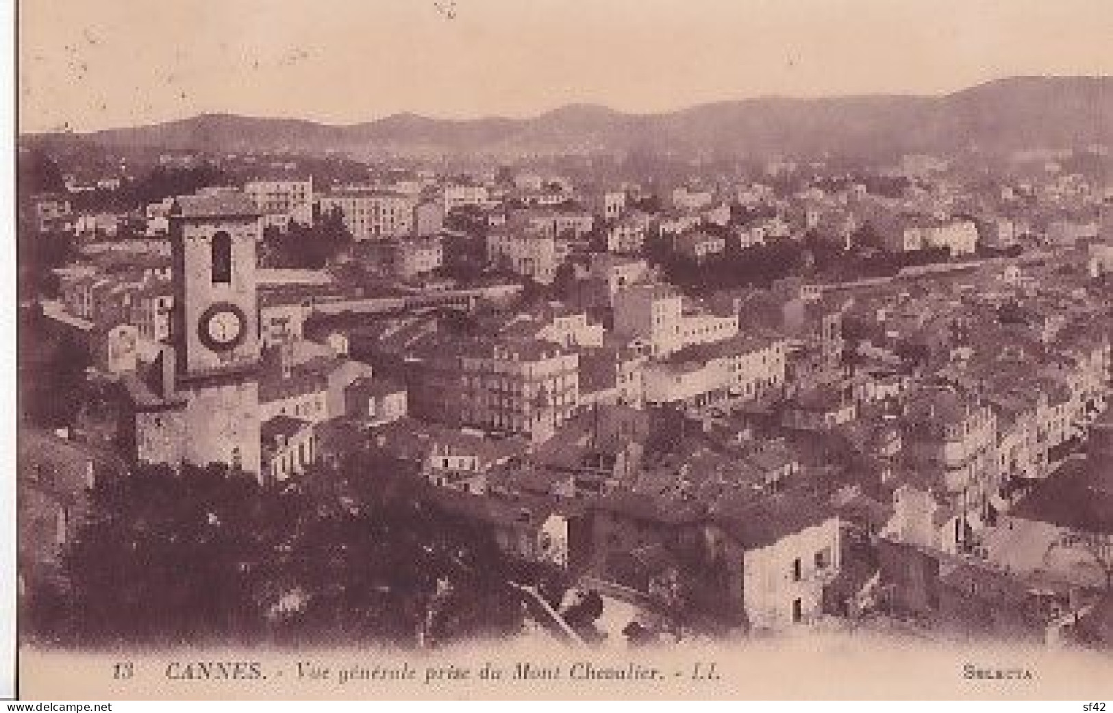 MONACO       TIMBRE 10 C  N° 65    SUR CARTE POSTALE DE  CANNES - Gebruikt