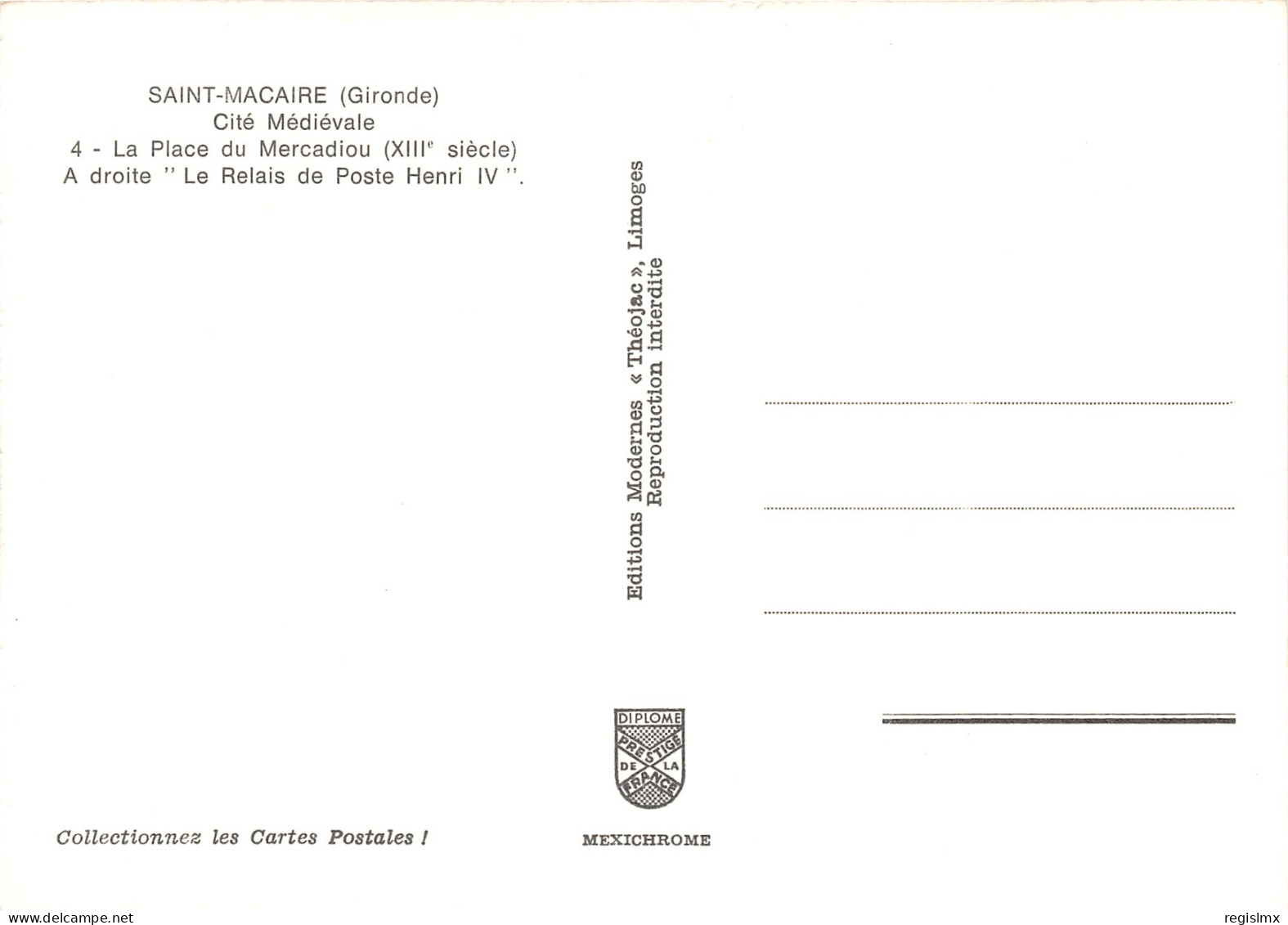 33-SAINT MACAIRE-N°1014-B/0053 - Other & Unclassified