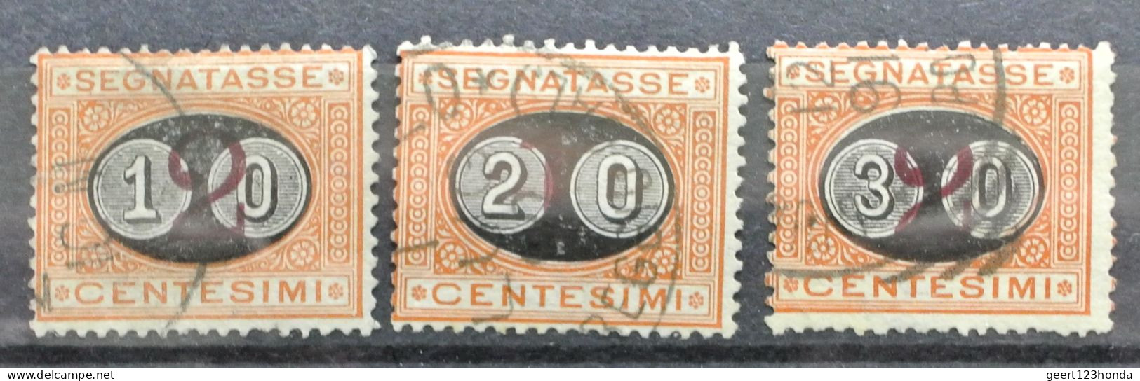 ITALIEN 1890/91 " PORTOMARKEN " Michelnr 15/17 Sehr Schon Gestempeld € 40,00 - Altri & Non Classificati