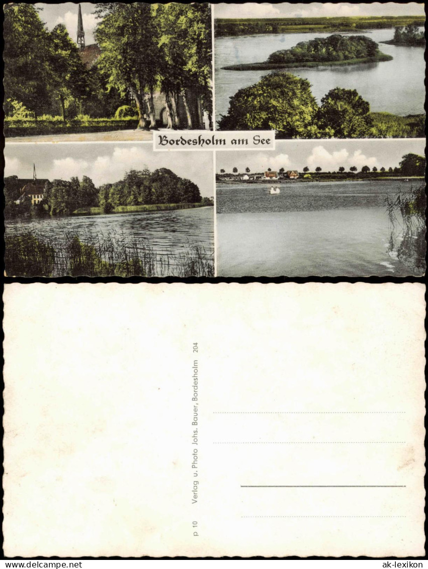 Ansichtskarte Bordesholm Mehrbildkarte Mit 4 Ortsansichten 1960 - Sonstige & Ohne Zuordnung