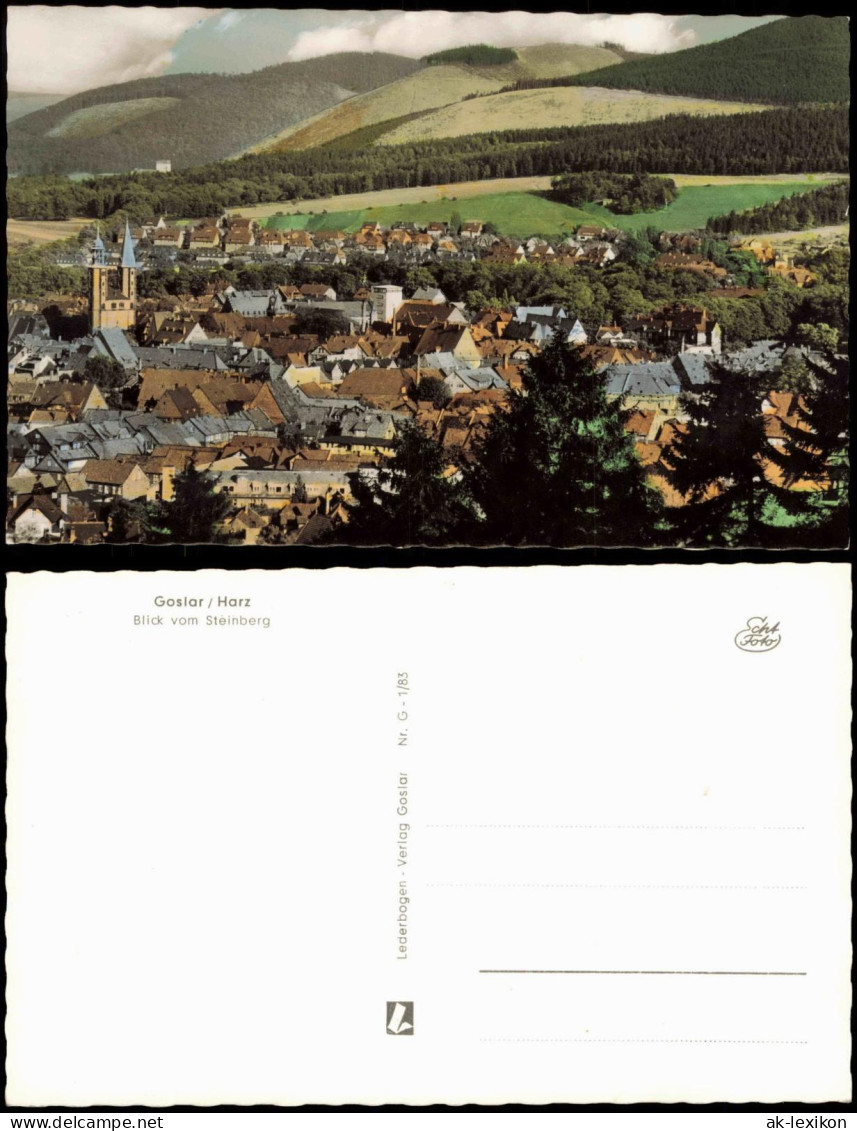 Ansichtskarte Goslar Panorama-Ansicht Blick Vom Steinberg 1960 - Goslar