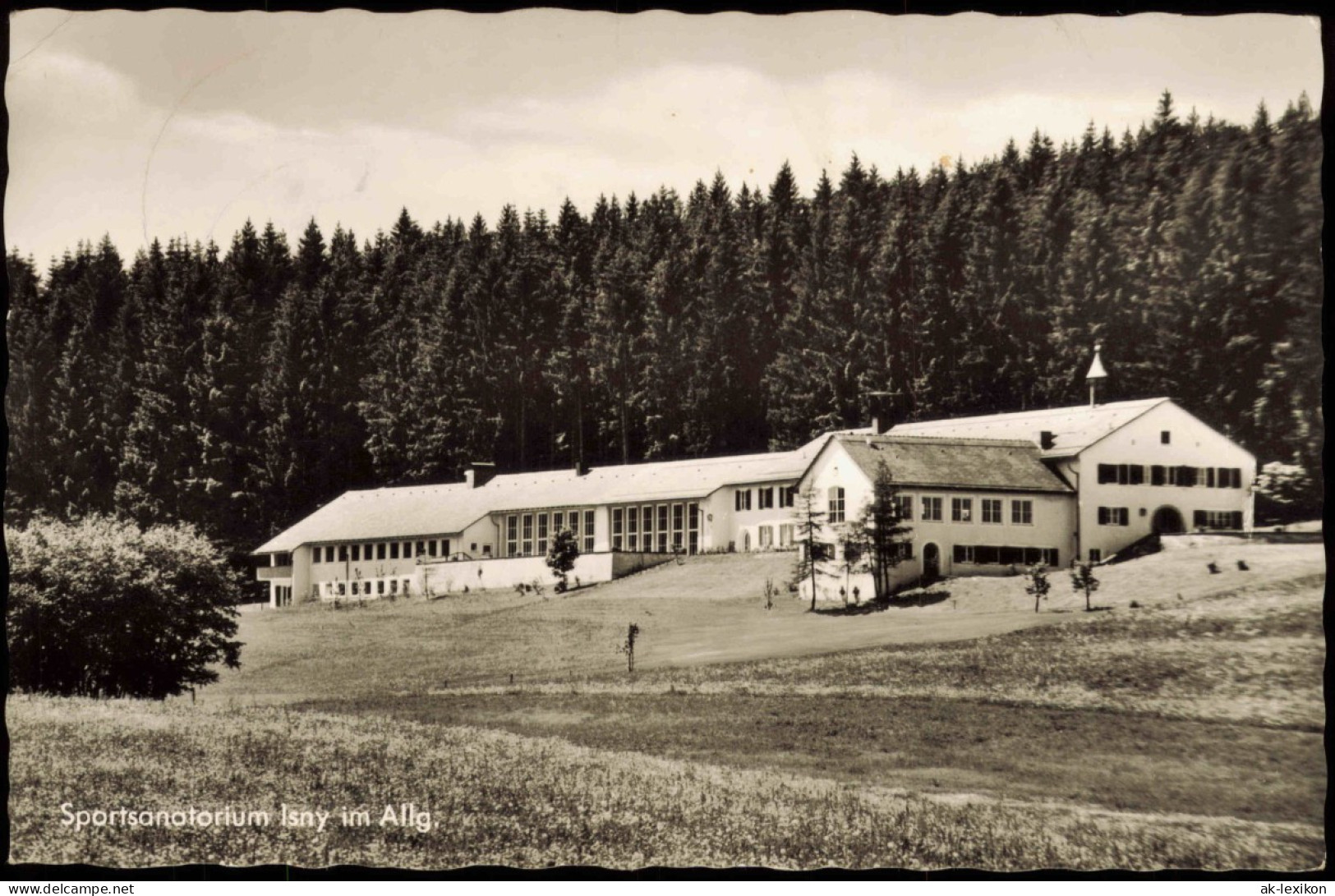 Ansichtskarte Isny  Mit Sportsanatorium 1959  Zuschlagsmarke Wohlfahrtsmarke - Otros & Sin Clasificación