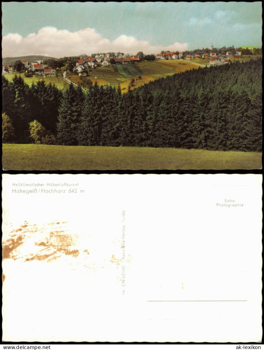 Ansichtskarte Hohegeiß-Braunlage Stadtblick - Color-Fotokarte 1959 - Braunlage