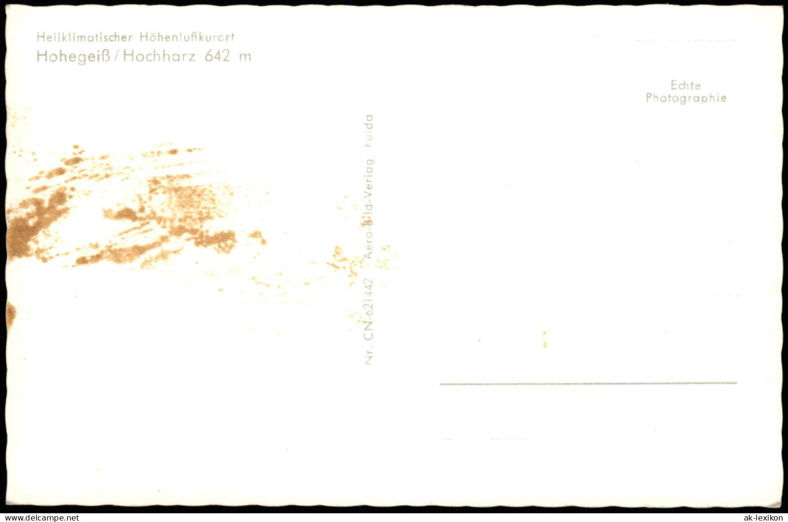 Ansichtskarte Hohegeiß-Braunlage Stadtblick - Color-Fotokarte 1959 - Braunlage