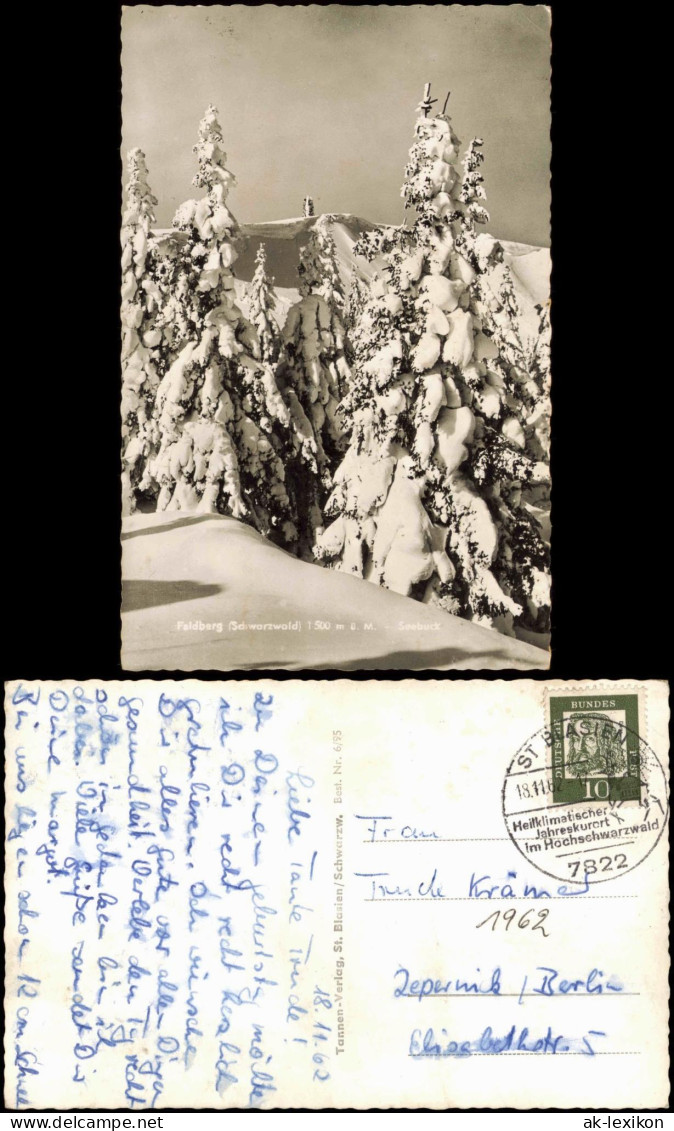 Feldberg (Schwarzwald) Feldberg (1500m) Schwarzwald Im Winter 1962 - Feldberg