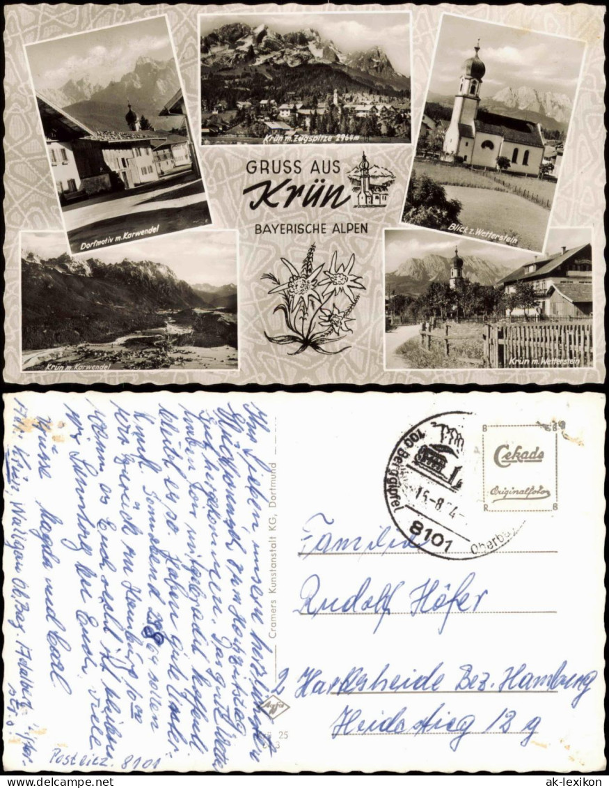 Ansichtskarte Krün Dorf Und Umlandmotive 1964 - Other & Unclassified