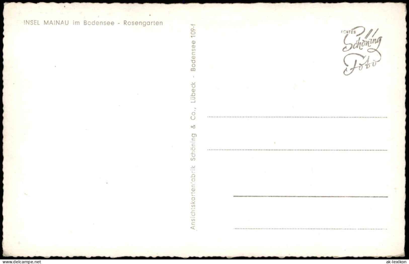 Ansichtskarte Insel Mainau-Konstanz Rosengarten - Bodensee 1961 - Konstanz