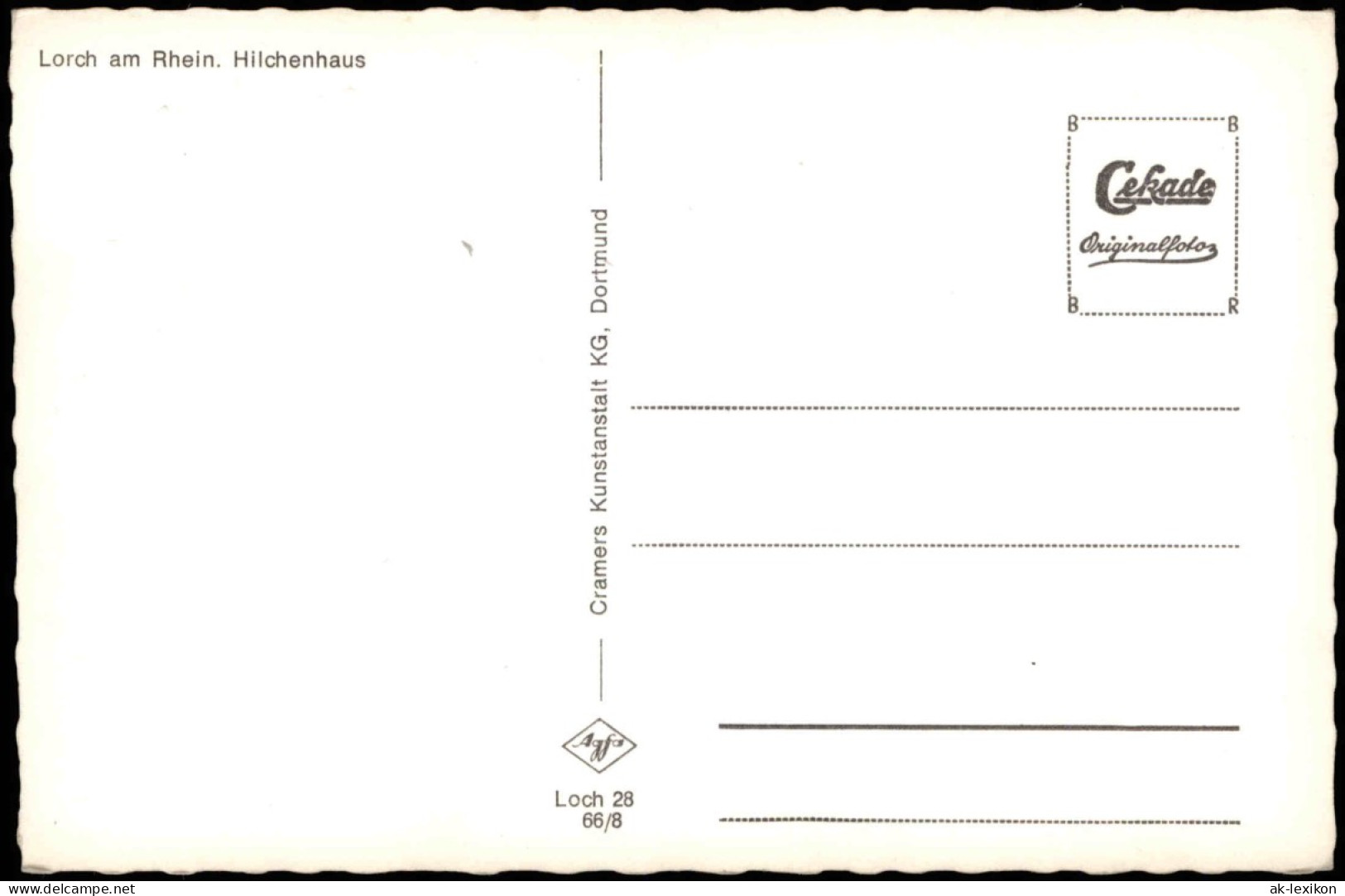Ansichtskarte Lorch Hilchenhaus - Fotohaus 1966 - Sonstige & Ohne Zuordnung