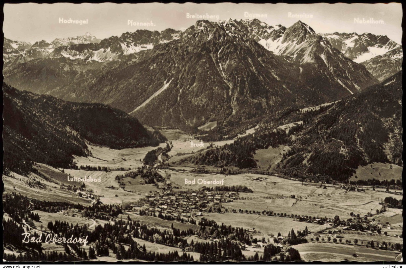 Ansichtskarte Bad Hindelang Kurorte Hindelang - Bad Oberdorf 1962 - Other & Unclassified