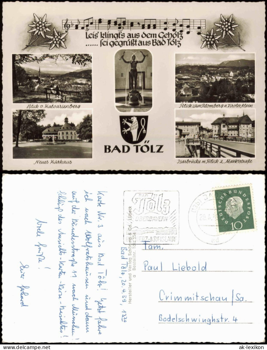 Ansichtskarte Bad Tölz MB Stadtansichten Leis Klingst Aus Dem... 1959 - Bad Tölz