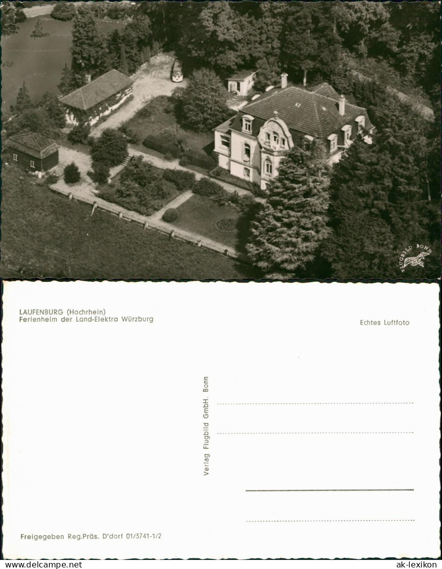 Ansichtskarte Laufenburg Luftbild Ferienheim Der Land-Elektra Würzburg 1961 - Other & Unclassified