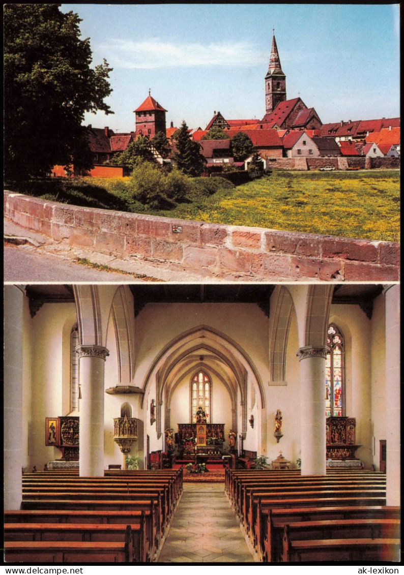 Wolframs-Eschenbach Liebfrauenmünster Südosten Und Innenraum 1980 - Other & Unclassified