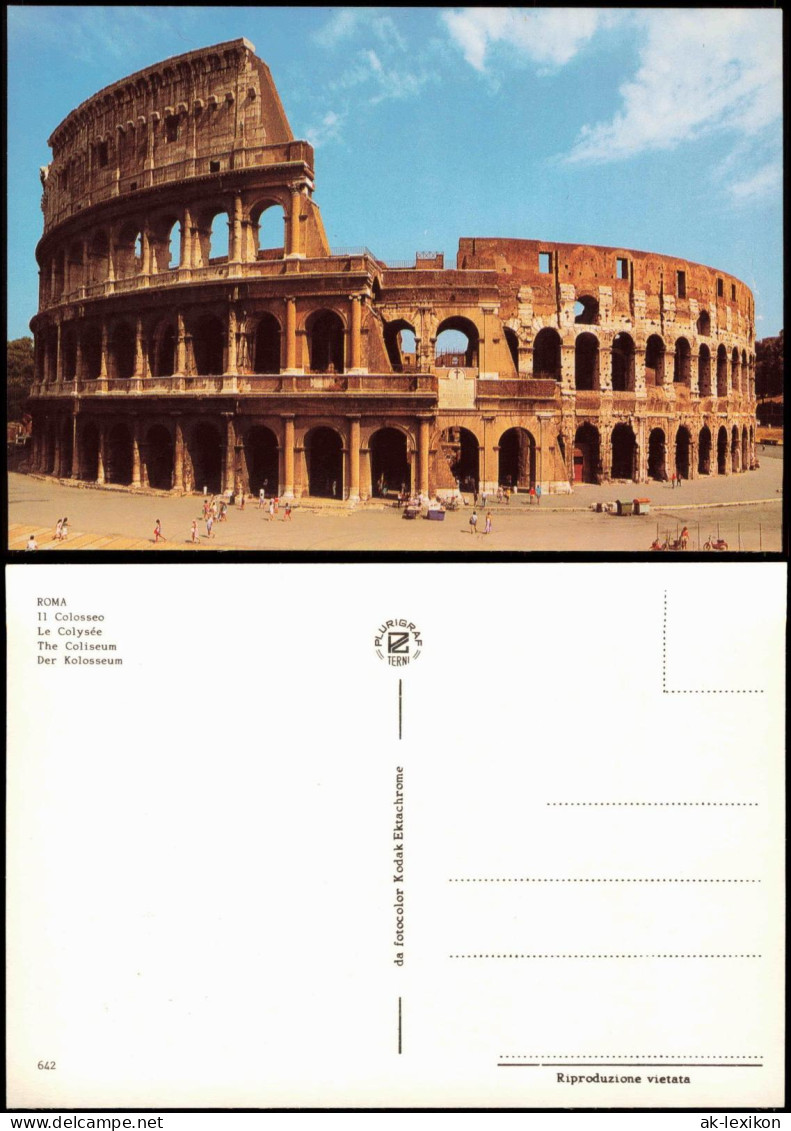 Cartoline Rom Roma Le Colysée The Coliseum 1970 - Andere & Zonder Classificatie