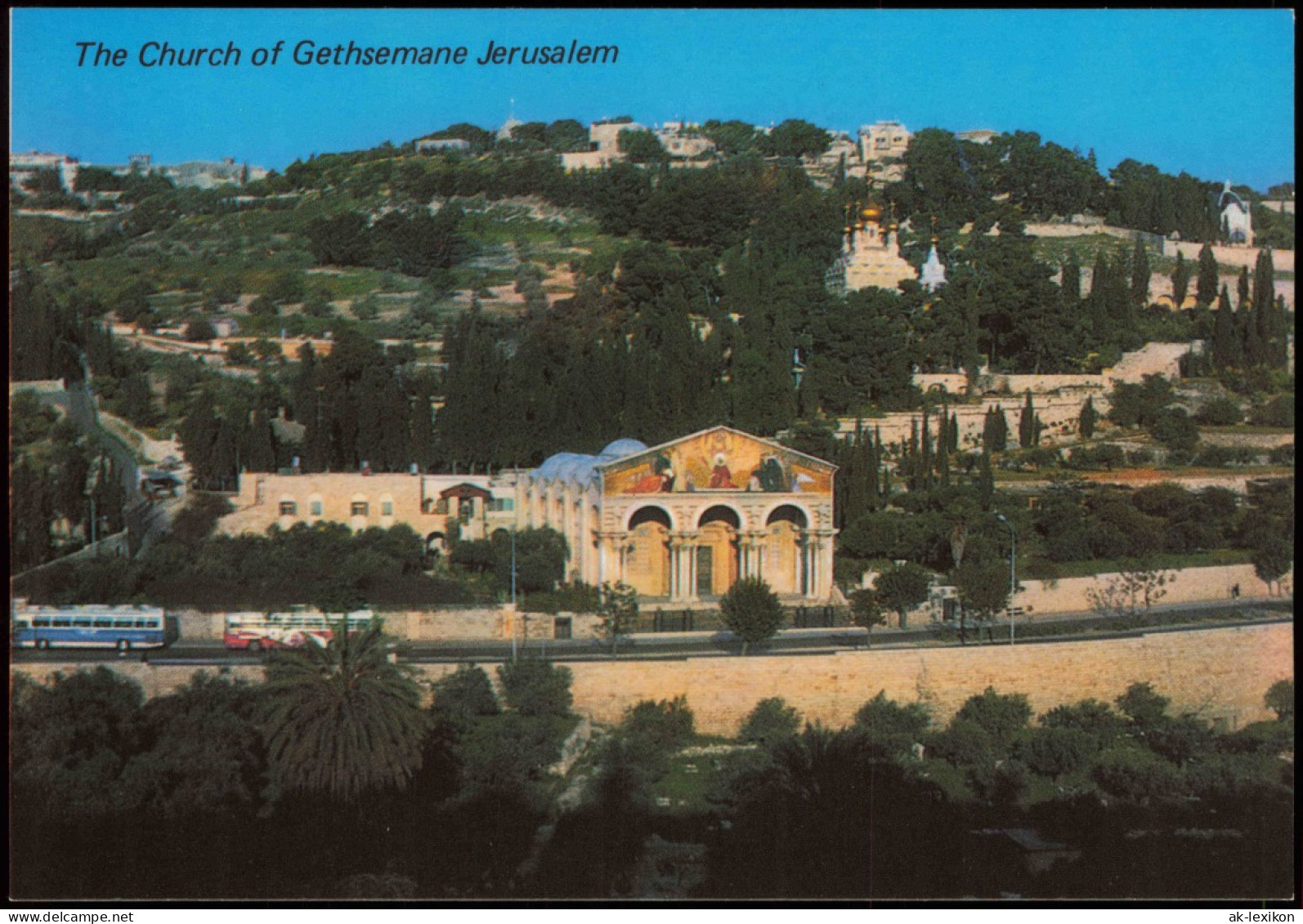 Jerusalem Jeruschalajim (רושלים) Church (Kirche) Gethsemane, Old City 1970 - Israel