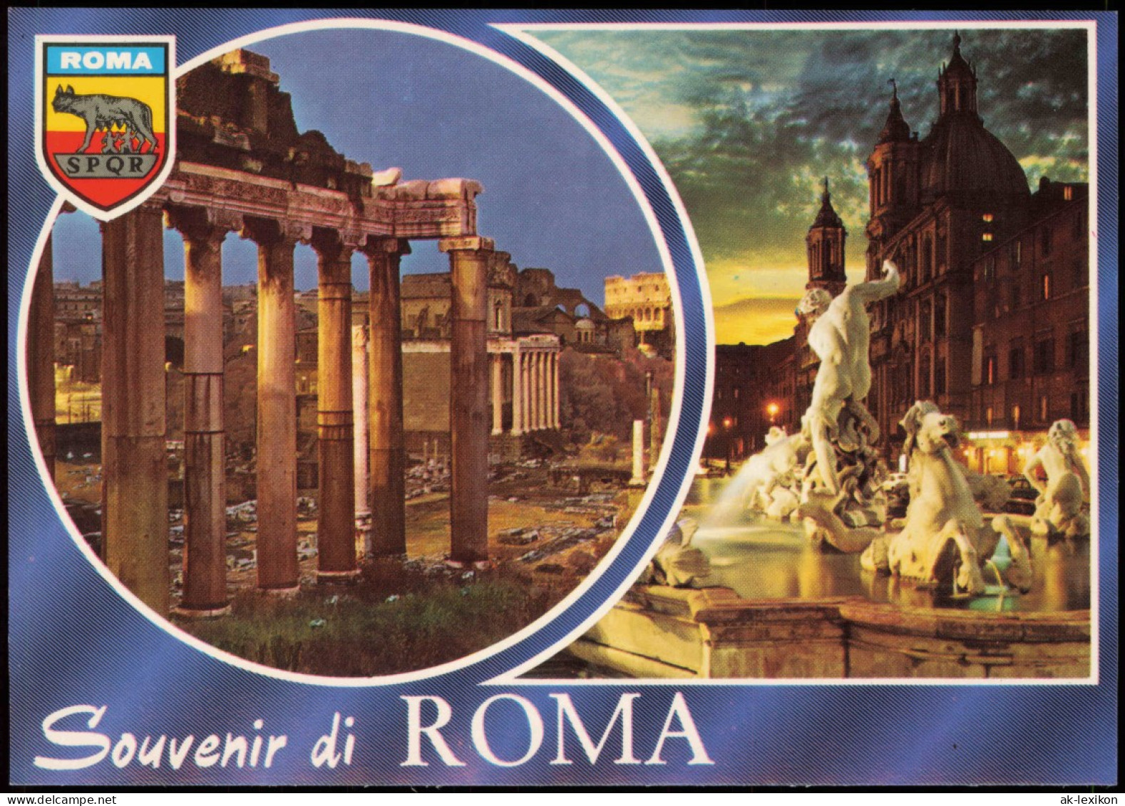 Cartoline Rom Roma Stadtteilansichten Souvenir Di ROMA 1960 - Sonstige & Ohne Zuordnung