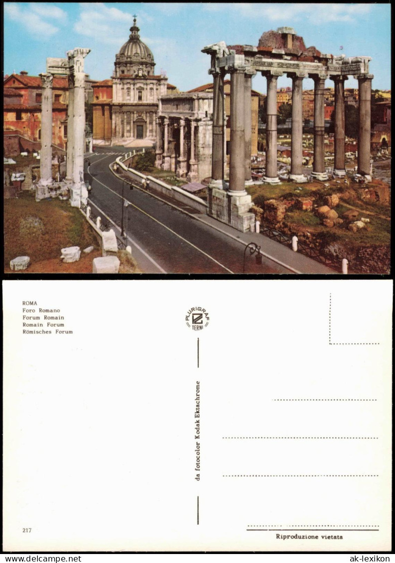 Cartoline Rom Roma Römisches Forum Romain Forum Foro Romano 1960 - Autres & Non Classés