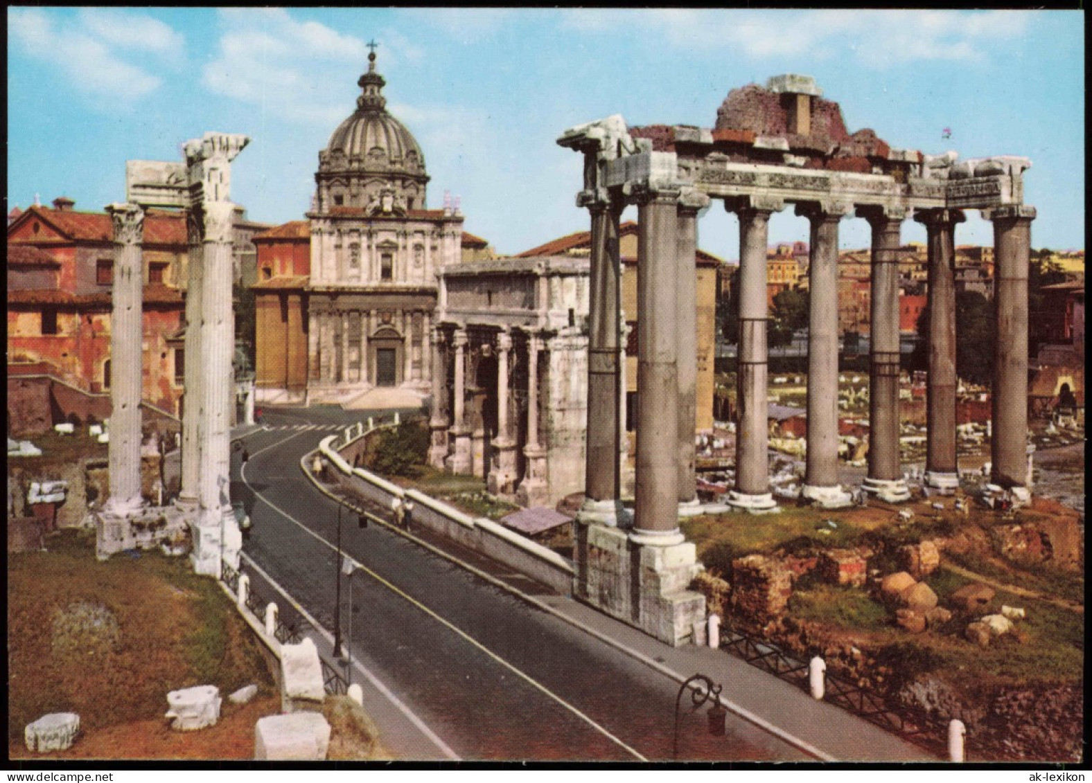 Cartoline Rom Roma Römisches Forum Romain Forum Foro Romano 1960 - Autres & Non Classés