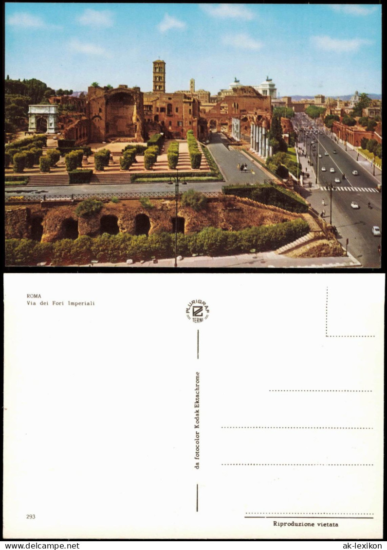 Cartoline Rom Roma Stadtteilansicht Via Dei Fori Imperiali 1960 - Sonstige & Ohne Zuordnung