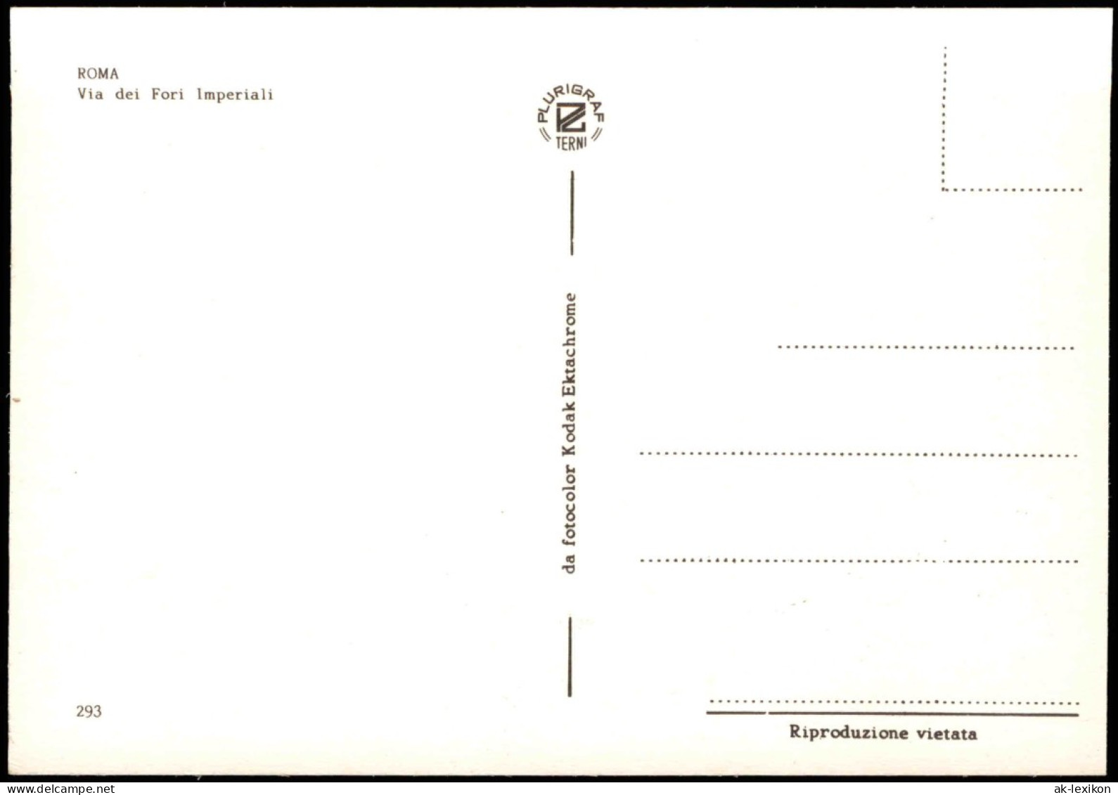 Cartoline Rom Roma Stadtteilansicht Via Dei Fori Imperiali 1960 - Otros & Sin Clasificación