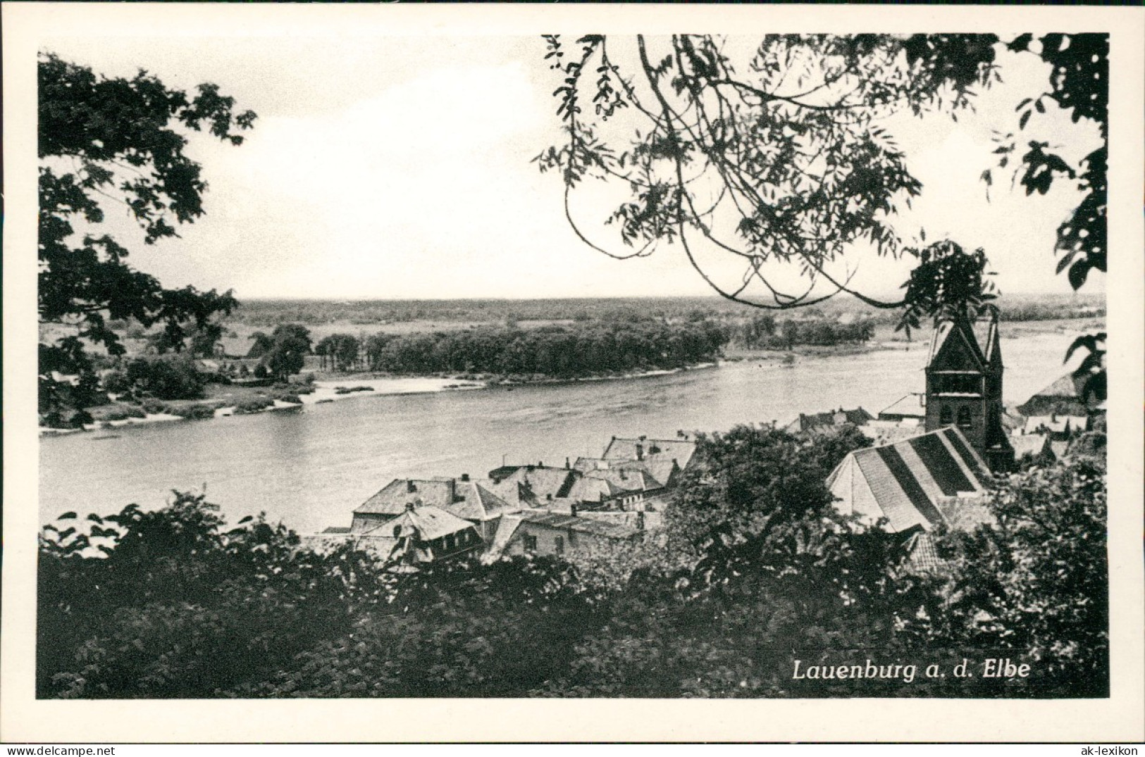 Ansichtskarte Lauenburg (Elbe) Stadtblick 1953 - Andere & Zonder Classificatie