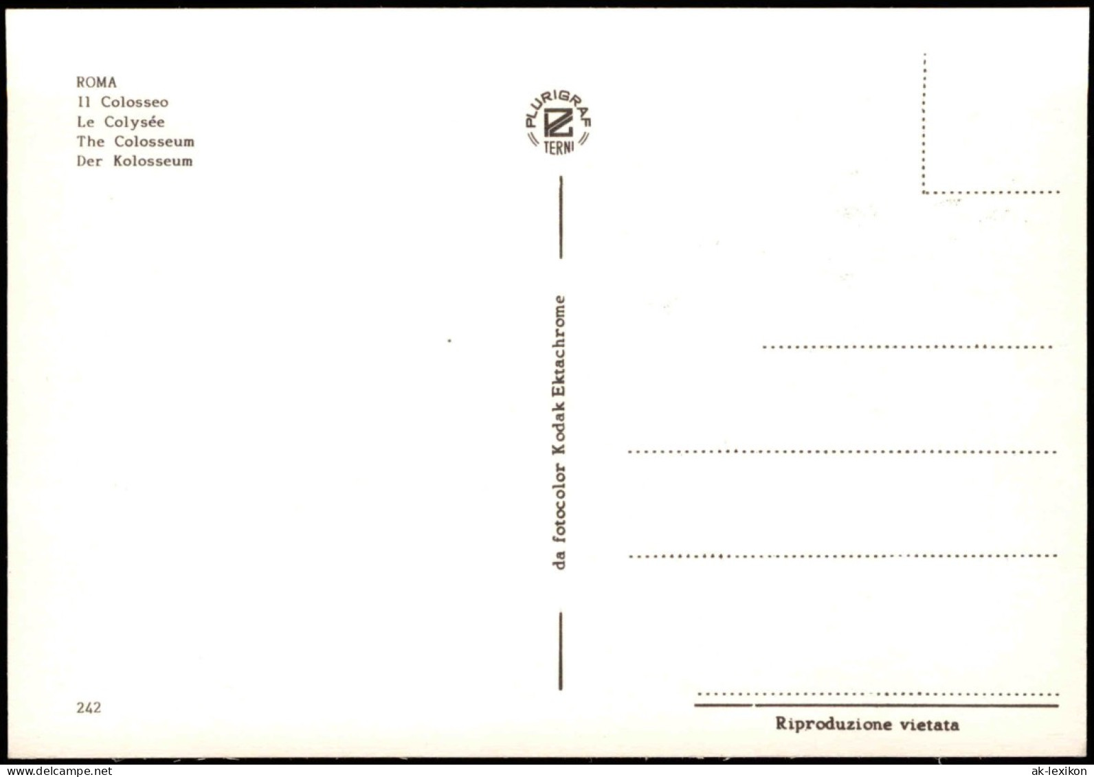 Cartoline Rom Roma Le Colysée The Colosseum, Luftaufnahme 1960 - Autres & Non Classés