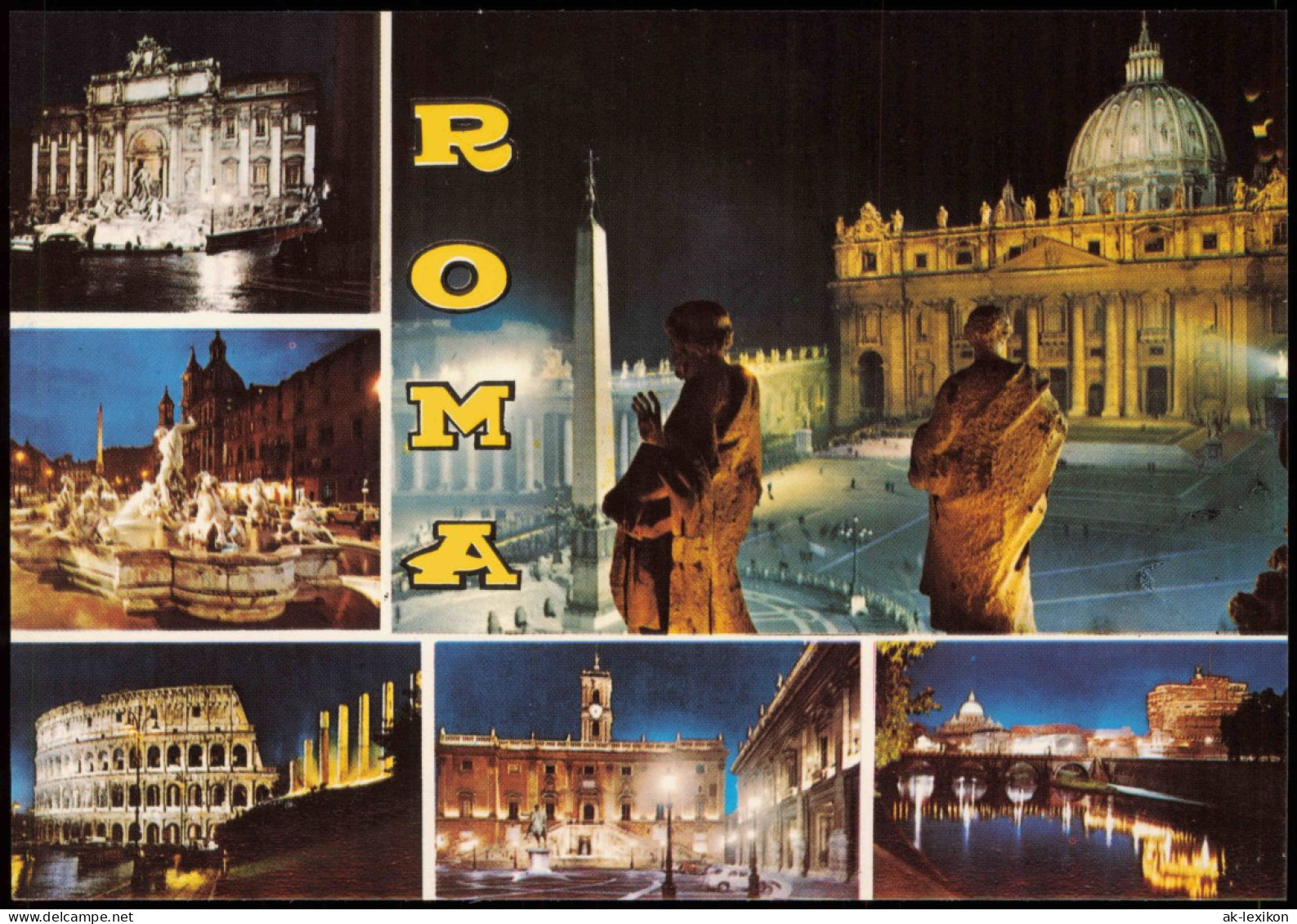 Cartoline Rom Roma Mehrbild-AK Sehenswürdigkeiten 1970 - Andere & Zonder Classificatie