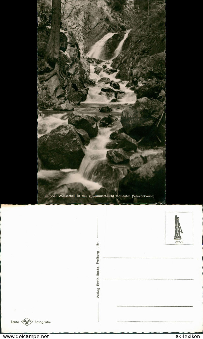 Hirschsprung-Breitnau Großer Wasserfall In Der Ravennaschlucht Höllental  1960 - Other & Unclassified