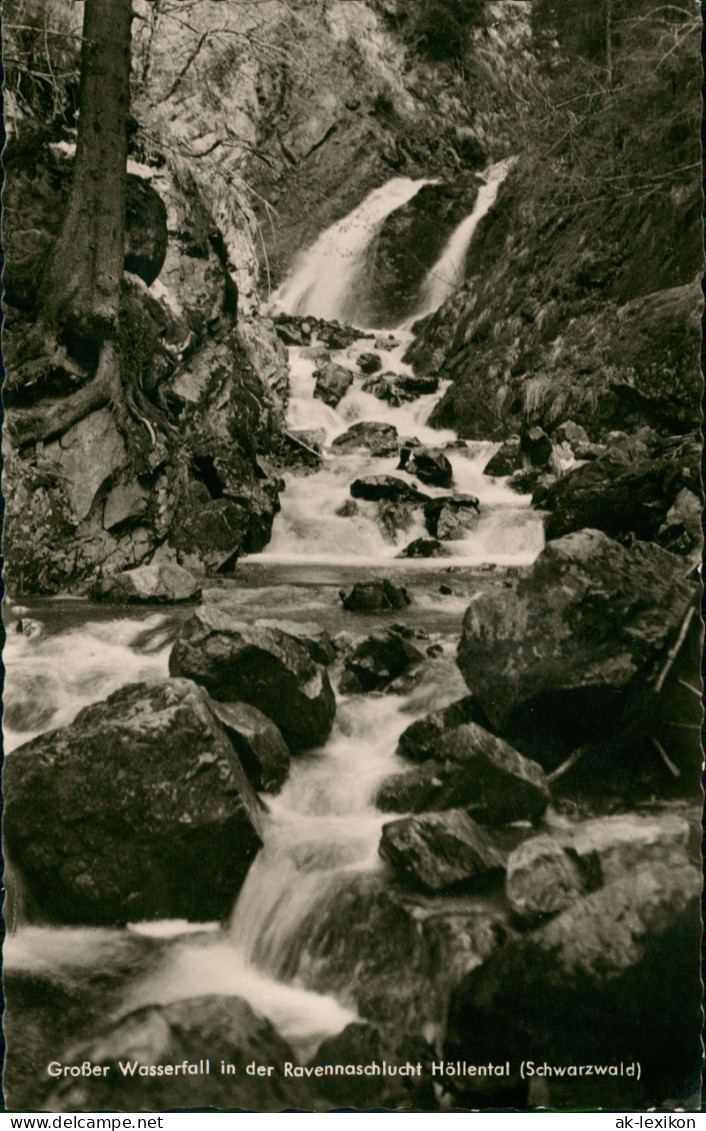 Hirschsprung-Breitnau Großer Wasserfall In Der Ravennaschlucht Höllental  1960 - Sonstige & Ohne Zuordnung