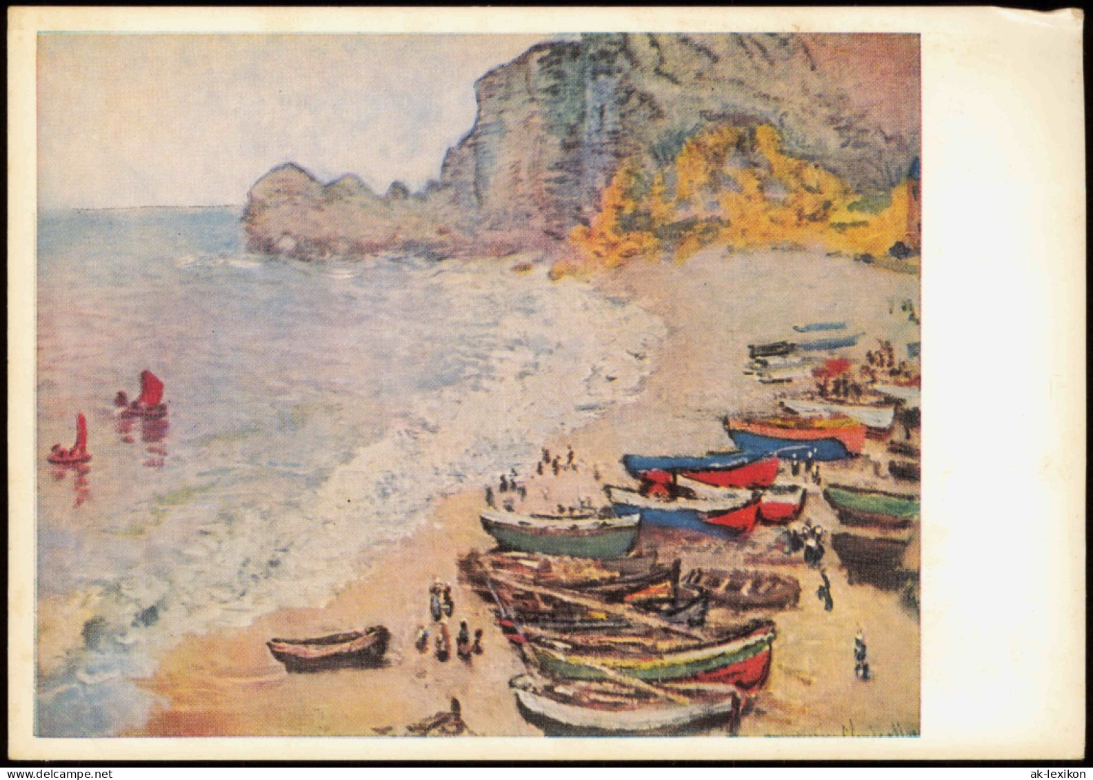DDR Künstlerkarte: CLAUDE MONET (1840-1926) Die Küste Bei Etretat 1966 - Schilderijen