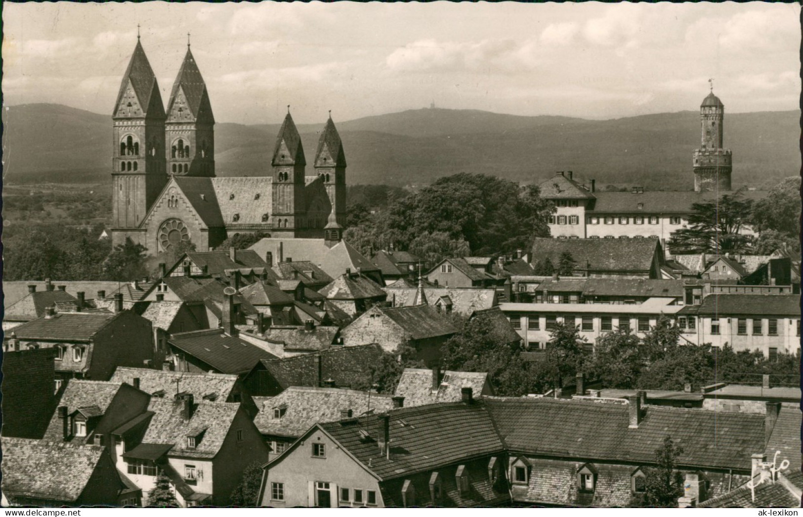 Ansichtskarte Bad Homburg Vor Der Höhe Erlöserkirche Und Schloß 1967 - Bad Homburg