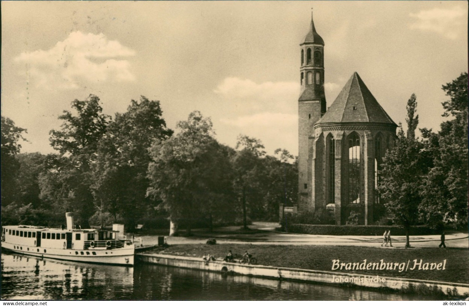 Ansichtskarte Brandenburg An Der Havel Dampfer Johanniskirche 1959 - Brandenburg