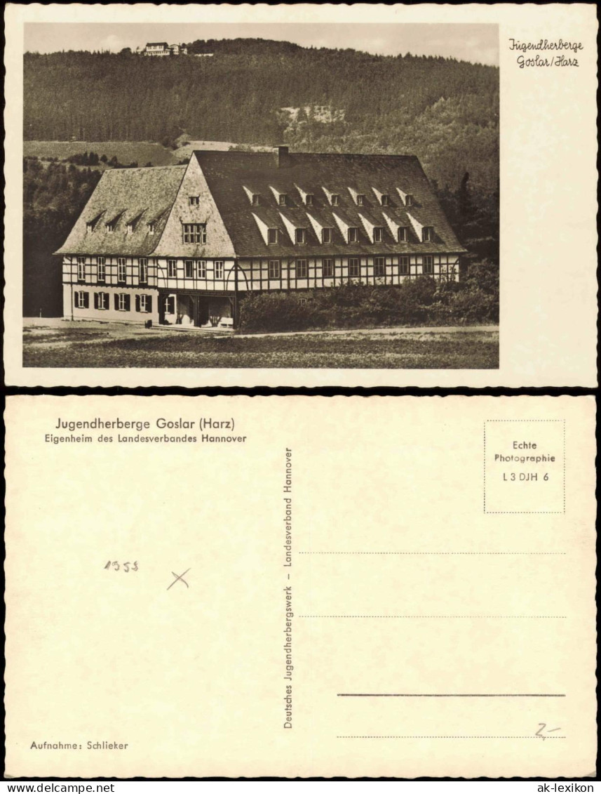 Ansichtskarte Goslar Jugendherberge Harz - Fachwerkhaus 1940 - Goslar