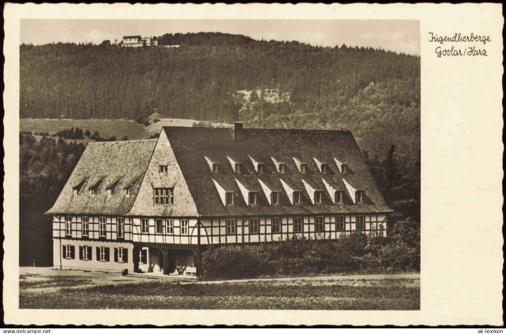 Ansichtskarte Goslar Jugendherberge Harz - Fachwerkhaus 1940 - Goslar