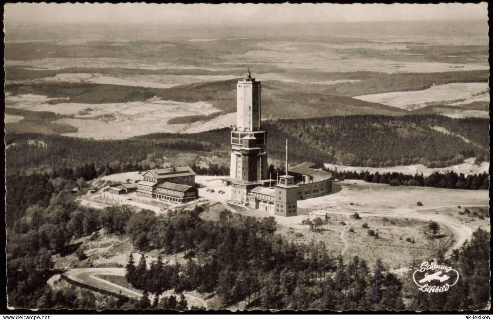 Feldberg (Schwarzwald) Luftbild Großer Feldberg Im Taunus, 881 M ÜM. 1957 - Feldberg