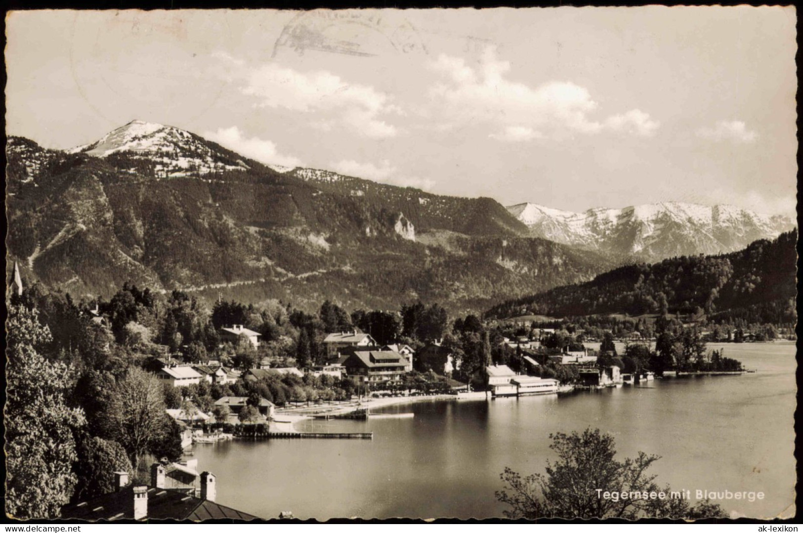 Ansichtskarte Tegernsee (Stadt) Mit Blauberge 1957 - Tegernsee