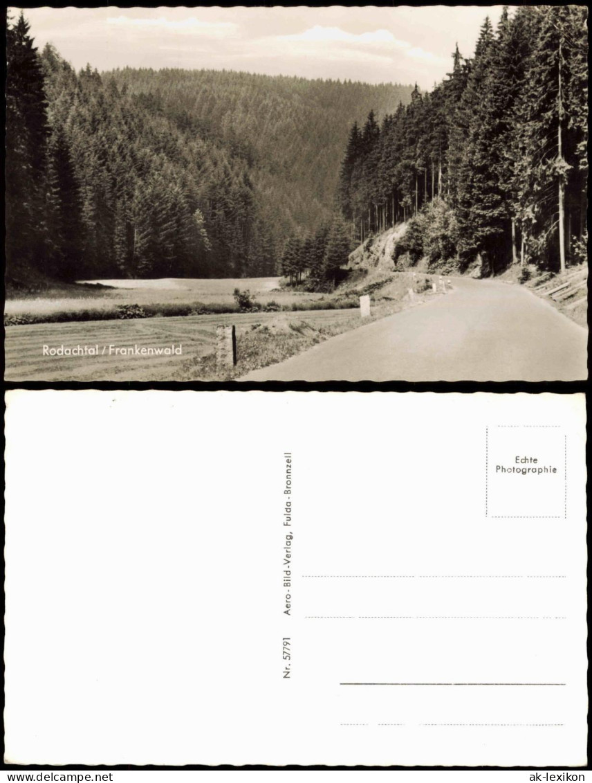 Ansichtskarte .Bayern Rodachtal Frankenwald - Straße 1961 - Other & Unclassified