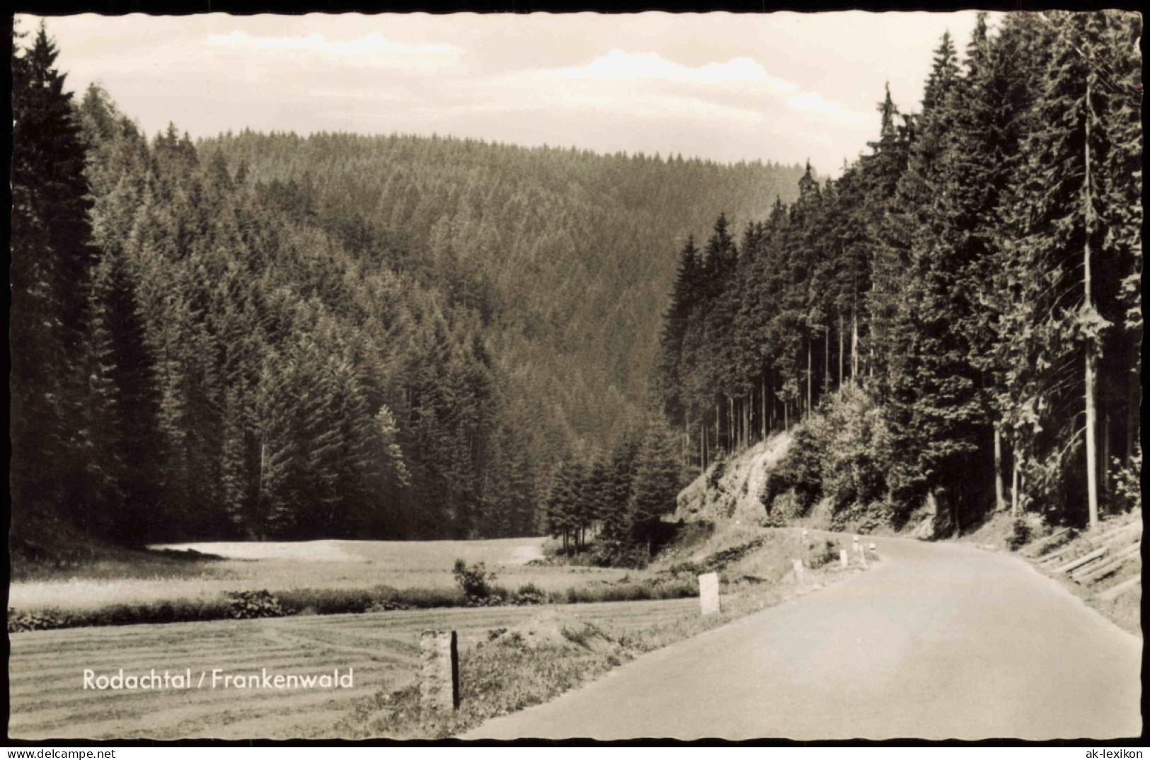 Ansichtskarte .Bayern Rodachtal Frankenwald - Straße 1961 - Other & Unclassified