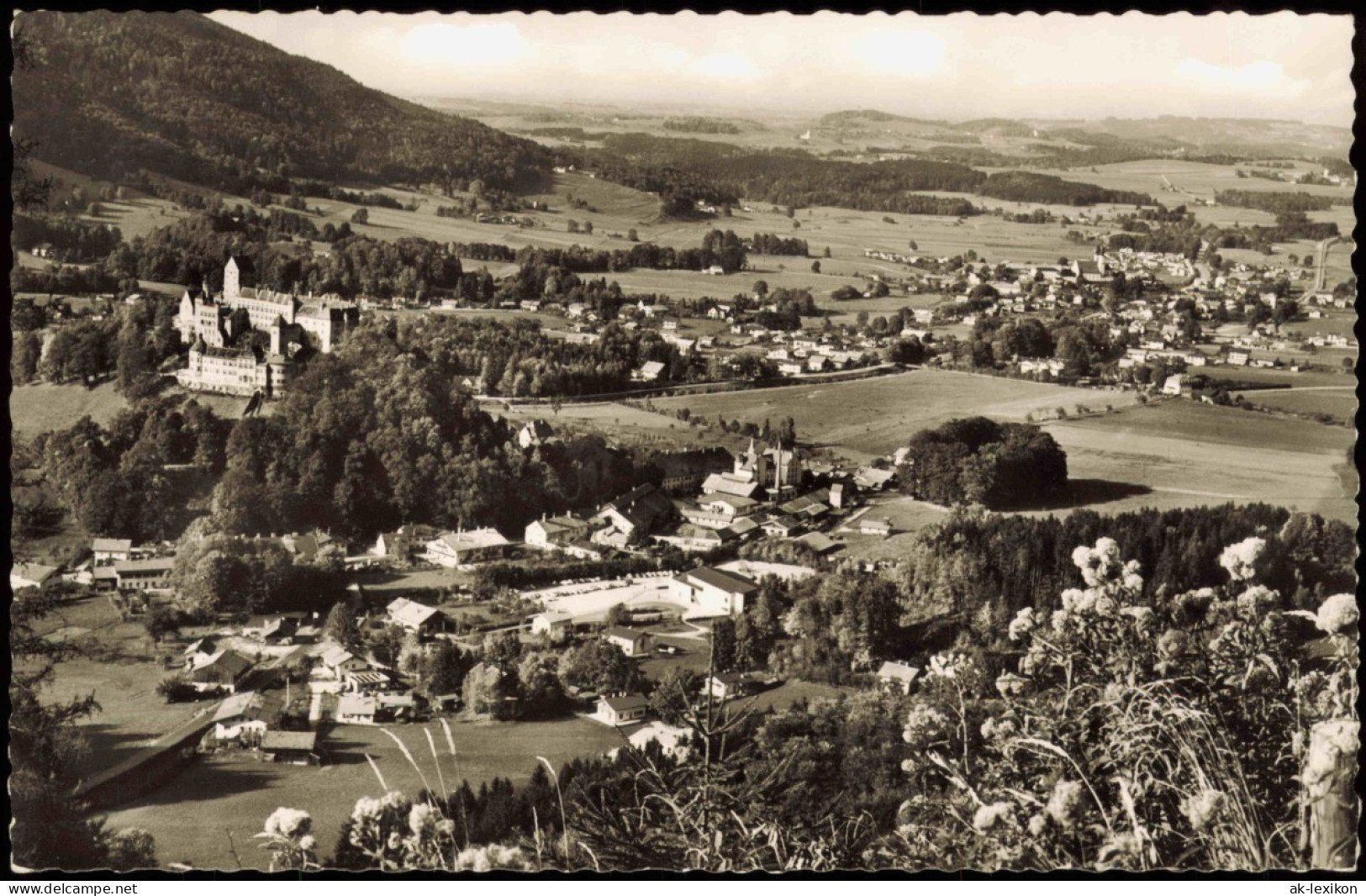Ansichtskarte Aschau Im Chiemgau Schloss Hohenaschau - Talblick 1961 - Sonstige & Ohne Zuordnung