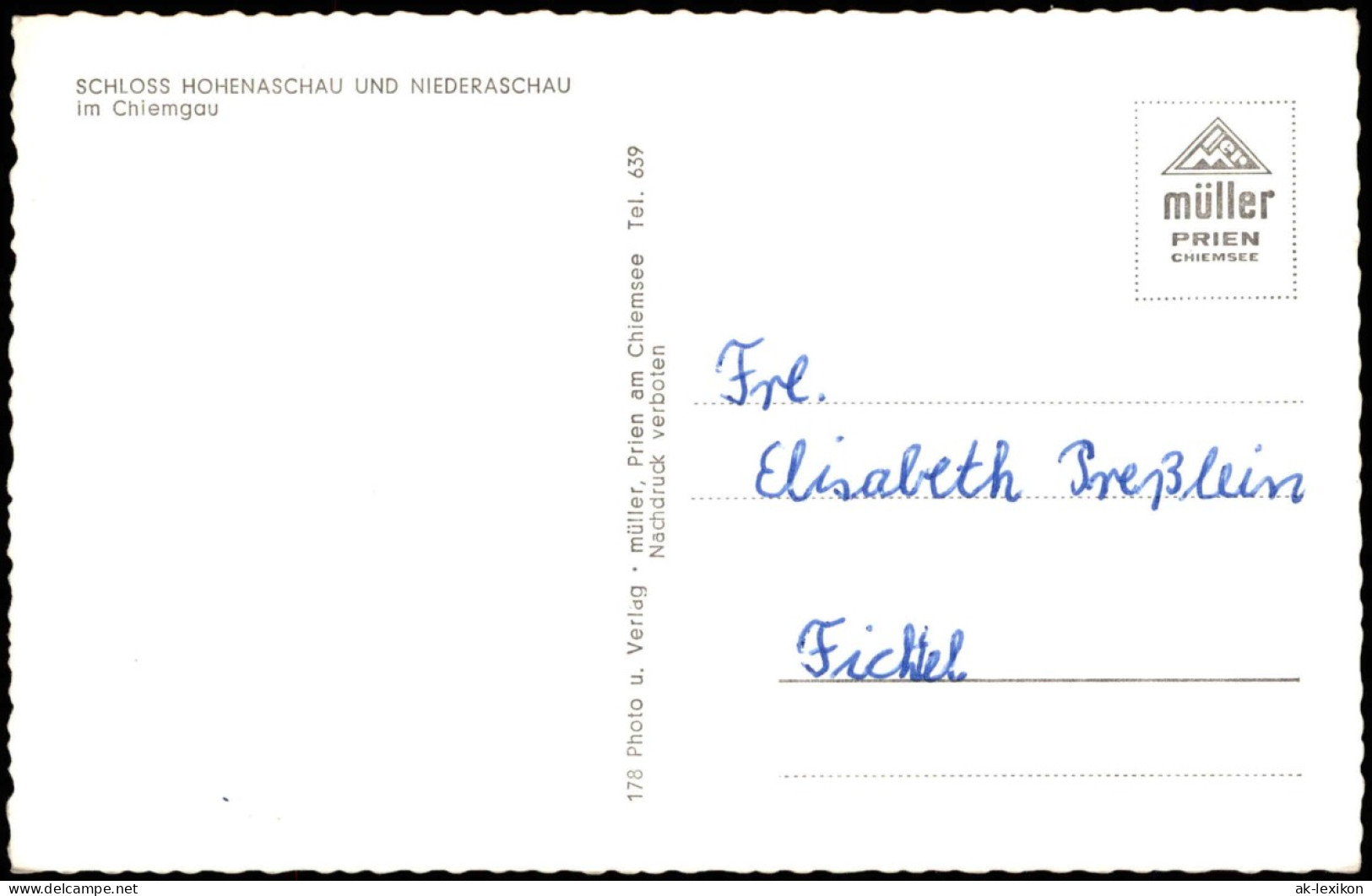 Ansichtskarte Aschau Im Chiemgau Schloss Hohenaschau - Talblick 1961 - Other & Unclassified