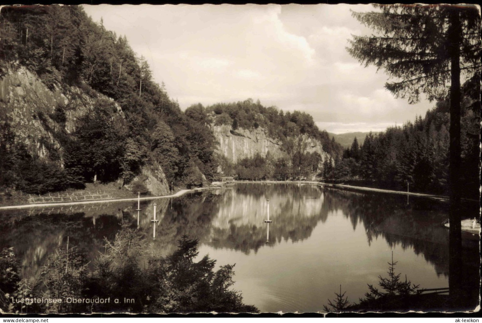 Ansichtskarte Oberaudorf Luegsteinsee 1958  Gel. 7 Pfg. Heuss - Andere & Zonder Classificatie