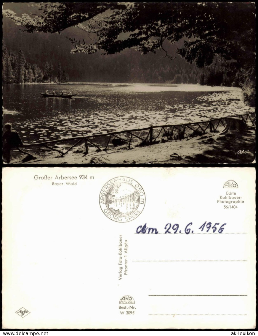 Ansichtskarte Bayerisch Eisenstein Arbersee Im Bayerischen Wald 1956 - Autres & Non Classés