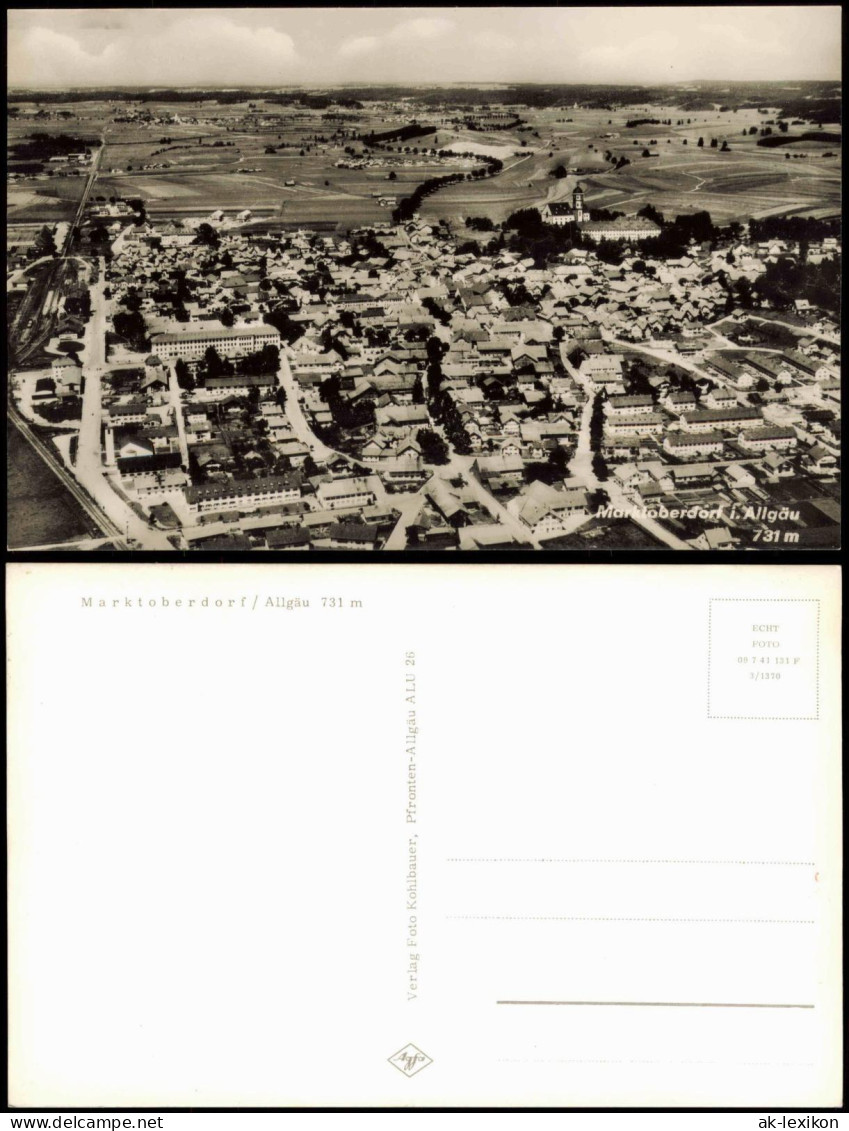 Marktoberdorf Panorama-Ansicht Gesamtansicht Aus Der Vogelschau-Perspektive 1960 - Sonstige & Ohne Zuordnung