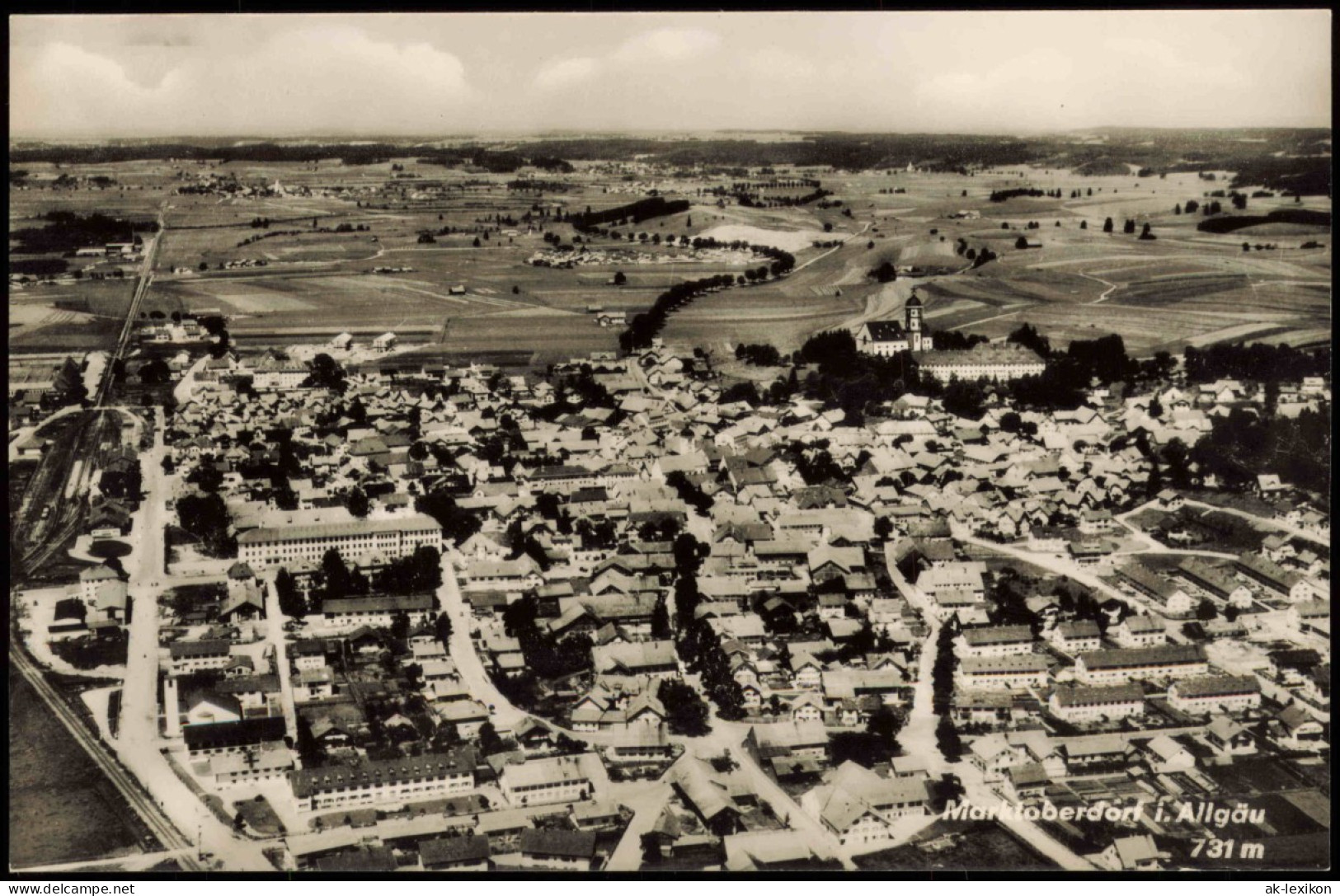 Marktoberdorf Panorama-Ansicht Gesamtansicht Aus Der Vogelschau-Perspektive 1960 - Autres & Non Classés