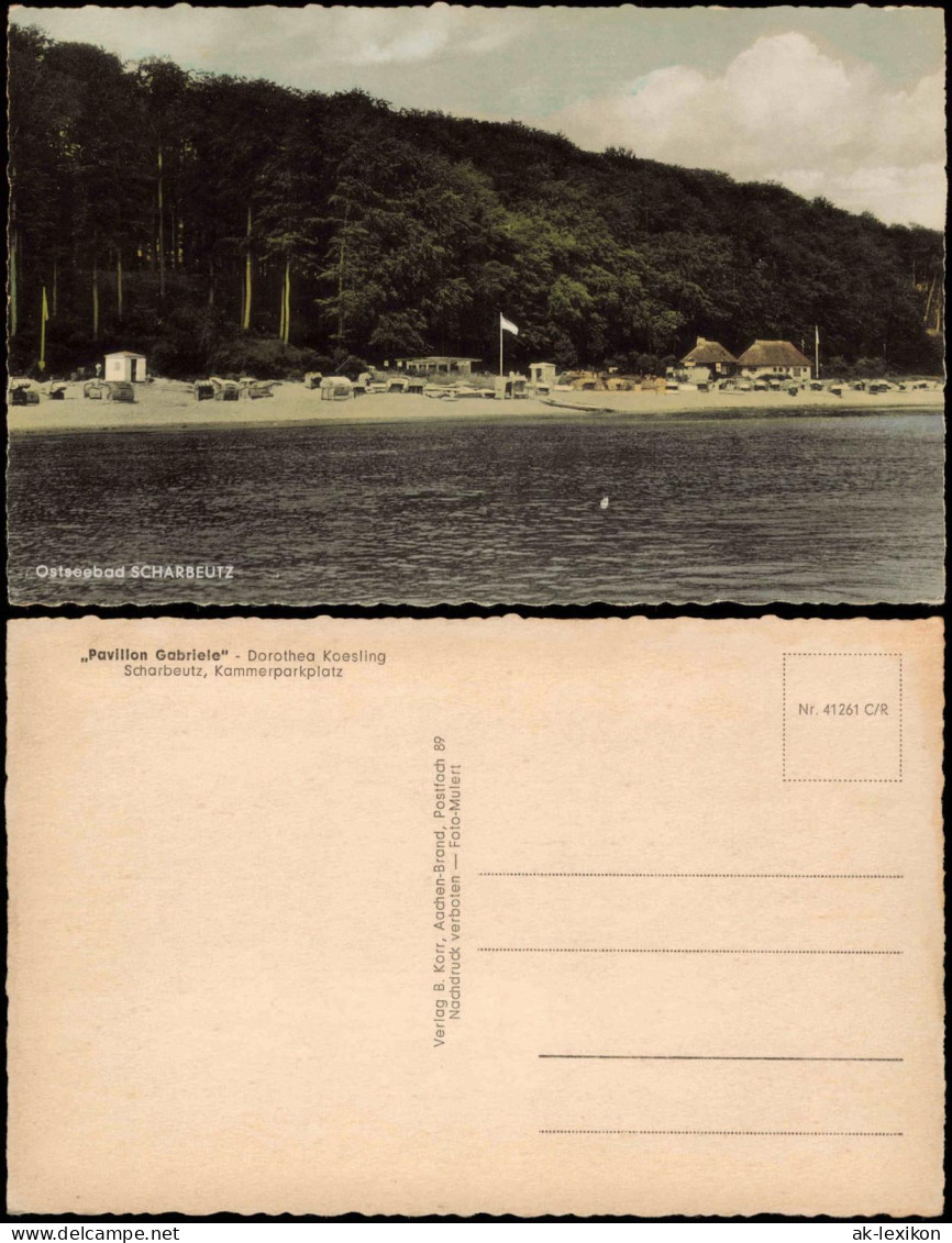 Ansichtskarte Scharbeutz Ostsee Strand Ostseebad 1950 - Autres & Non Classés