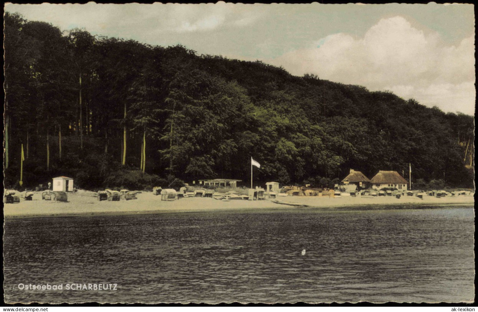 Ansichtskarte Scharbeutz Ostsee Strand Ostseebad 1950 - Sonstige & Ohne Zuordnung